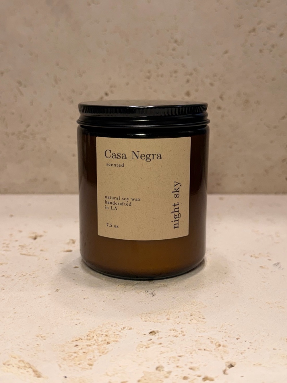Night Sky Scented Candle • Black Sea Scent • Masculine Ozone Aroma • Soy Wax